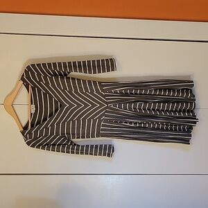 Anthropologie Puella Fit and Flare Stripe Dress